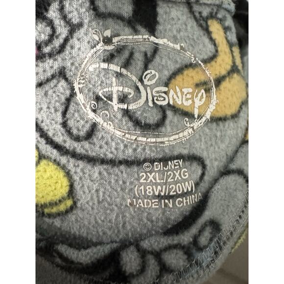 Disney Fleece Long Sleeve Nightgown Pajamas, Minnie, Mickey, Daisy Duck, 2XL - Picture 5 of 6